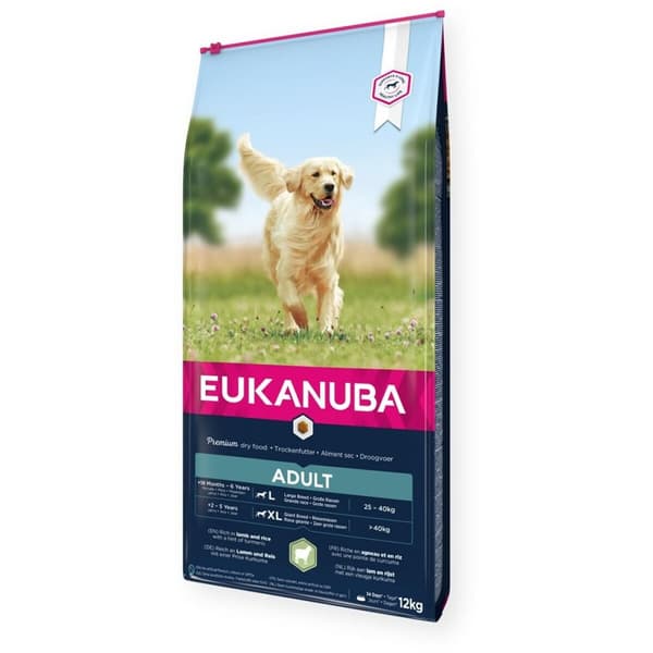 Foder Eukanuba ADULT Vuxen Lamm Ris 12 kg