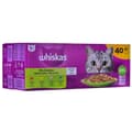 Miniatyrbild 1 av 4: Kattmat Whiskas Mix Favourites in jelly Kyckling Lax Tonfisk Kalvkött 40 x 85 g