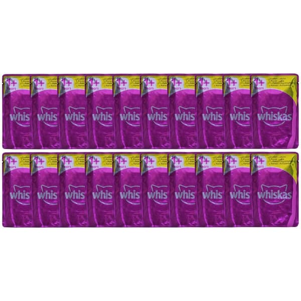 Kattmat Whiskas Jelly Kyckling Kalkon Anka Fåglar 80 x 85 g