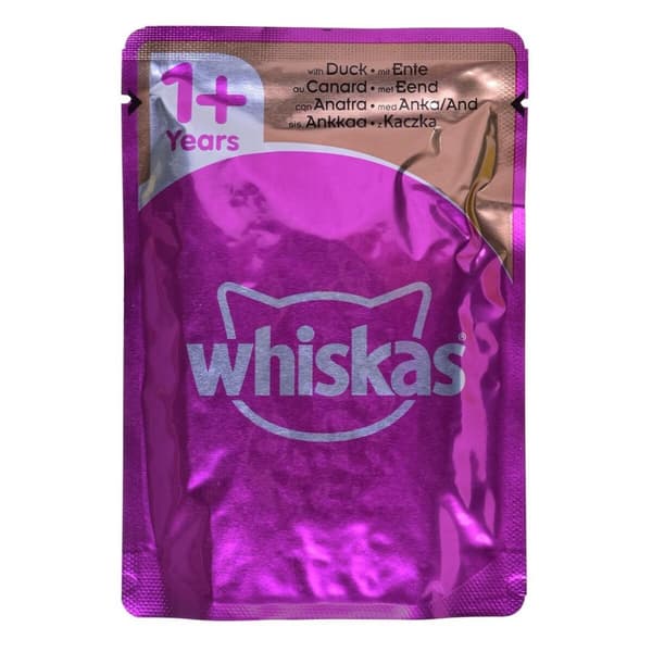 Kattmat Whiskas Jelly Kyckling Kalkon Anka Fåglar 80 x 85 g