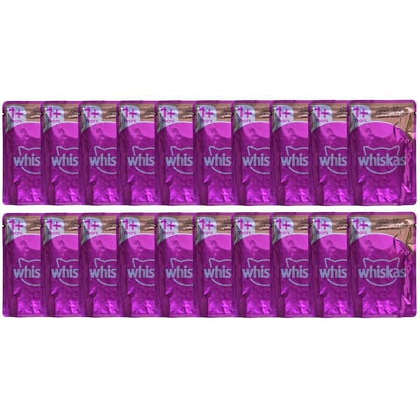 Kattmat Whiskas Jelly Kyckling Kalkon Anka Fåglar 80 x 85 g