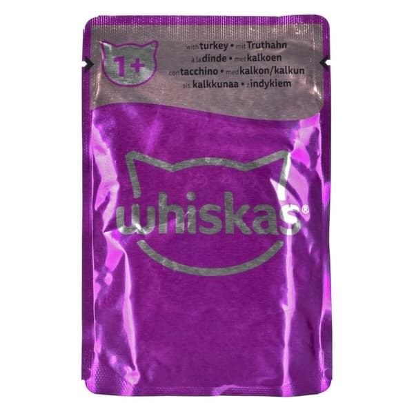 Kattmat Whiskas Jelly Kyckling Kalkon Anka Fåglar 80 x 85 g
