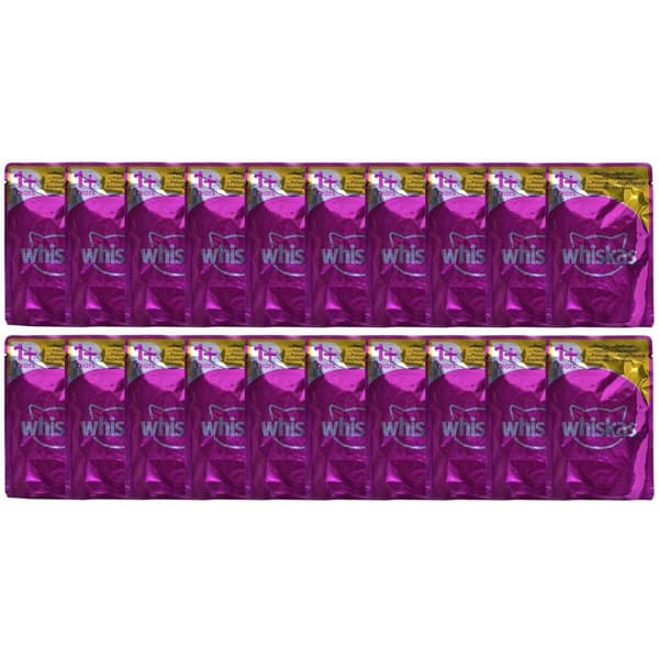 Kattmat Whiskas Jelly Kyckling Kalkon Anka Fåglar 80 x 85 g