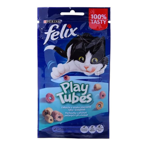 Kattmat Purina Play Tubes Fisk 50 g