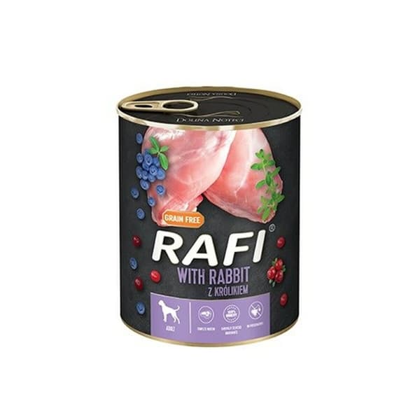 Våt mat Dolina Noteci Rafi Blåbär Kanin 800 g