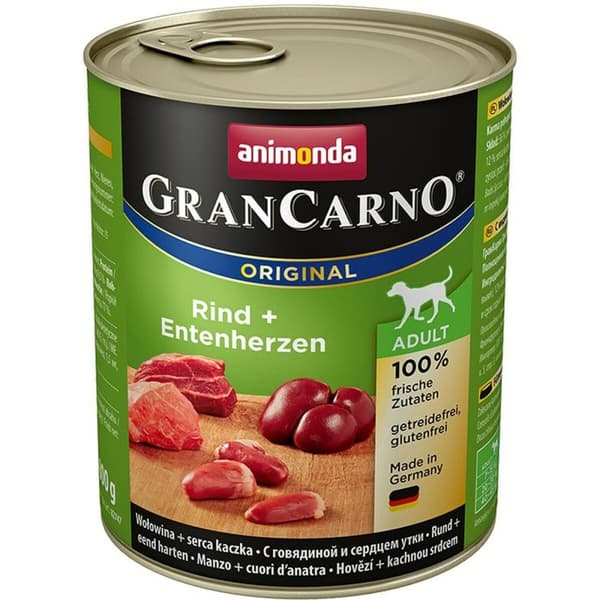Våt mat Animonda GranCarno Original Kalvkött Anka 800 g
