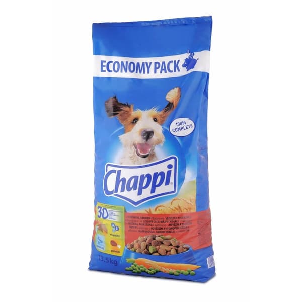 Foder Chappi 4480 Vuxen Kyckling Kalvkött Grönsak Fåglar 13,5 kg