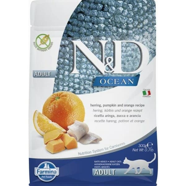 Kissanruoka Farmina N&D Aikuinen Oranssi Kurpitsa 300 g