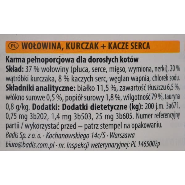 Kissanruoka Animonda Adult Kana Nauta Ankka 200 g