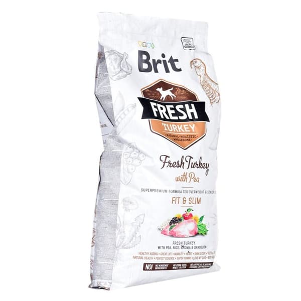 Rehu Brit Fresh Aikuinen Turkki Herneet 12 kg