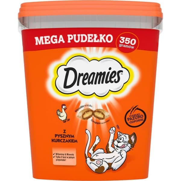 Snack for Cats Dreamies Mega 2 x 350 g Kana Juusto 350 g