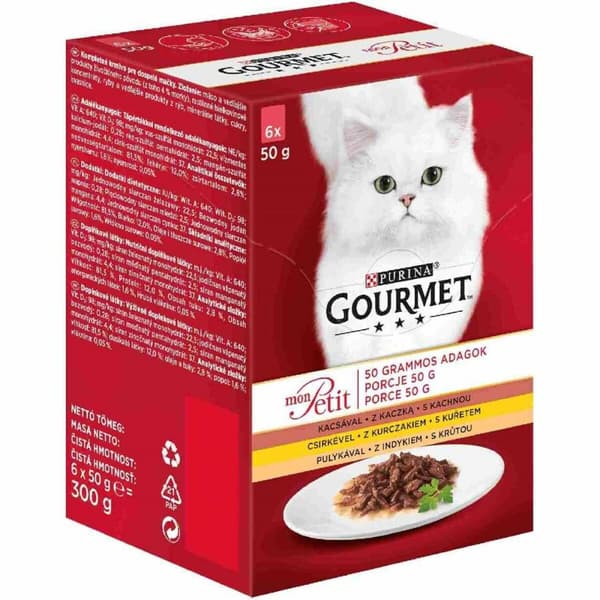 Kattmat Purina Gourmet Kyckling Kalkon Anka 6 x 50 g