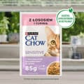 Miniatyrbillede 2 af 5: Kattemad Purina Cat Chow Fisk 4 x 85 g