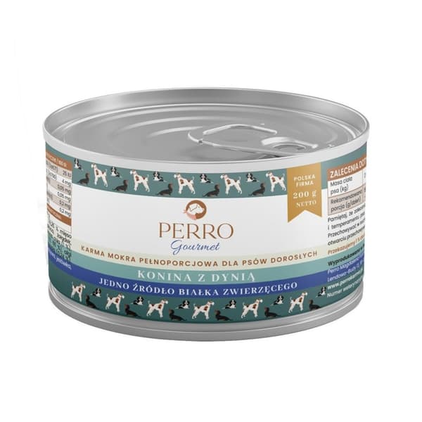 Våt mat PERRO Gourmet Horsemeat with pumpkin 200 g