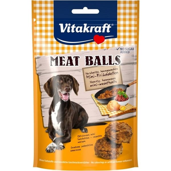 Hundesnack Vitakraft Meat Balls Gris 80 g