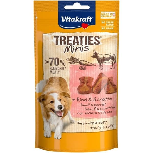 Hundesnack Vitakraft Treaties Minis Beef and carrot Beef
