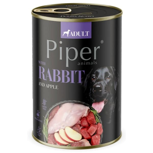 Våt mat Dolina Noteci Piper Animals Rabbit and apple 800 g