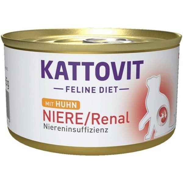 Kissanruoka Kattovit Feline Diet Niere/Renal Chicken Kana 185 g