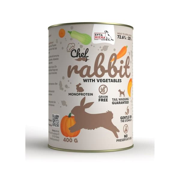 Våt mat SYTA MICHA Grönsak Kanin 400 g Våt mat SYTA MICHA Grönsak Kanin 400 g