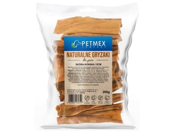 PETMEX Hevosennahka 15cm - Koiran herkku - 200 g