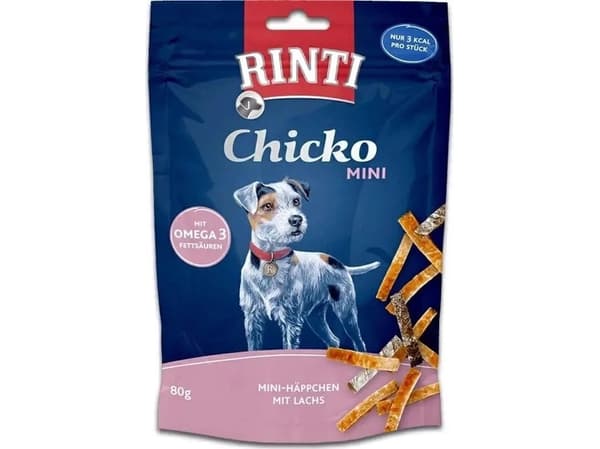 RINTI 91444, Snacks, Hund, Voksen, Kylling, Laks, 80 g