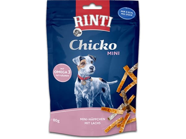 RINTI 91444, Snacks, Hund, Voksen, Kylling, Laks, 80 g