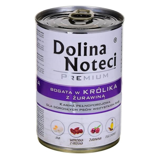 Våt mat Dolina Noteci Premium Blåbär Kanin 400 g