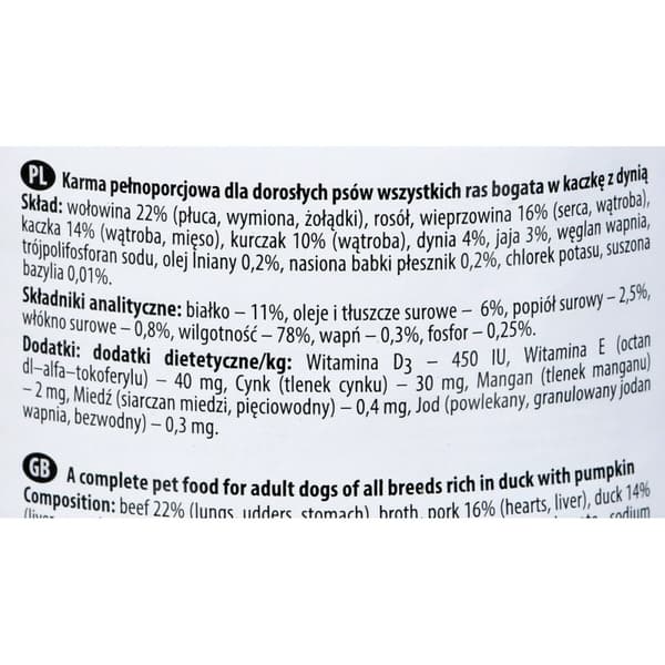 Våt mat Dolina Noteci Premium Anka 400 g