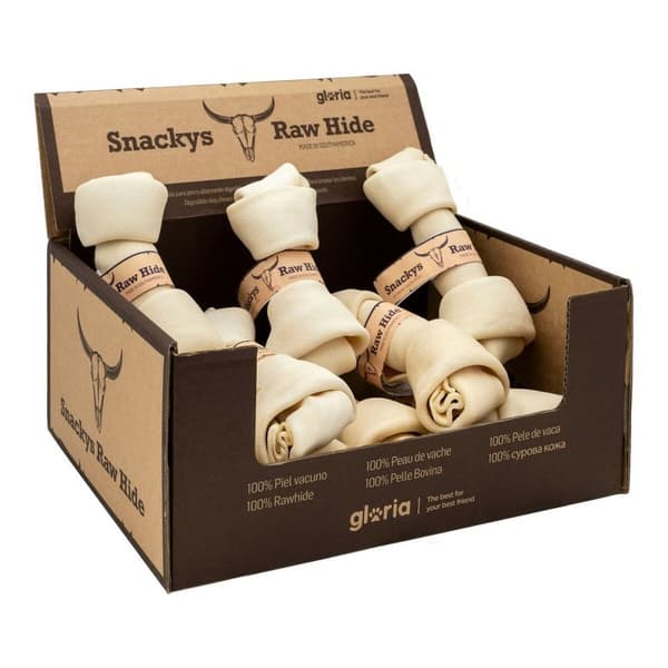 Hundgodis Gloria Snackys Rawhide 15-17 cm Knut 10 antal