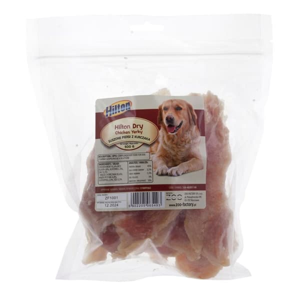 Hundesnack Hilton Kylling 500 g