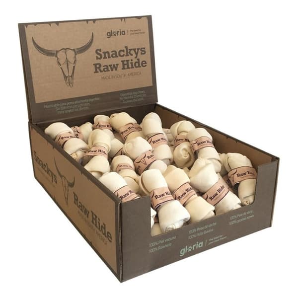 Hundesnack Gloria Rawhide 50 Unidades Knot Seig