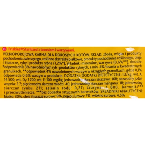 Kissanruoka Purina FRISKIES Sterilized Aikuinen 1,5 Kg