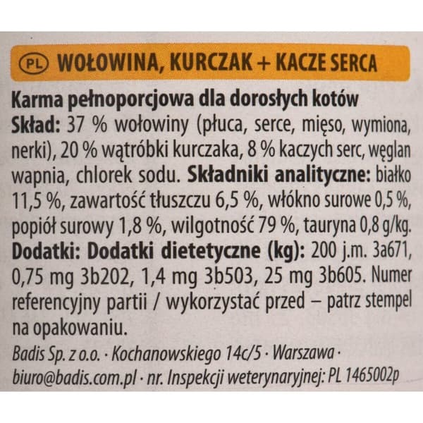 Kissanruoka Animonda                                 Kana Nauta Ankka 400 g