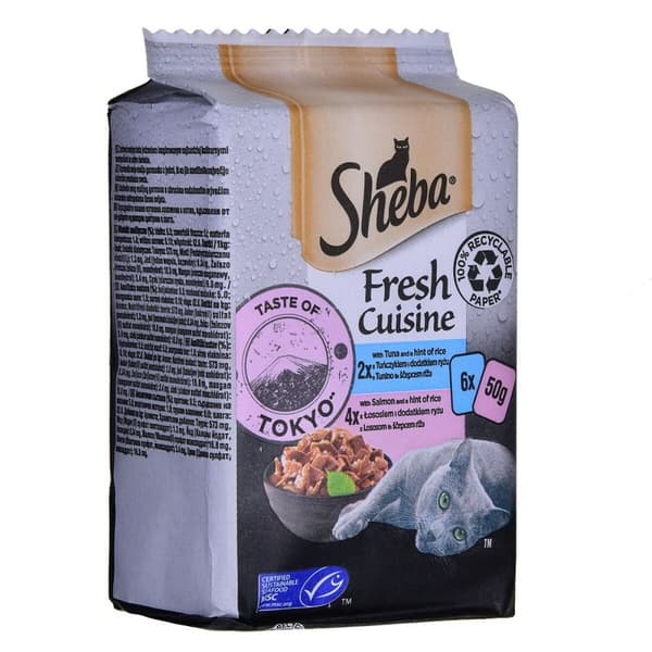 Kissanruoka Sheba                                 Lohi Tonnikala 6 x 50 g