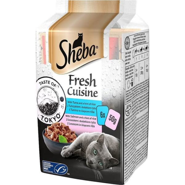 Kissanruoka Sheba                                 Lohi Tonnikala 6 x 50 g