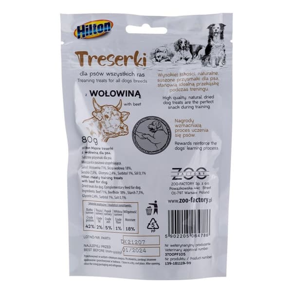 Koiran makupala Hilton Nauta 80 g