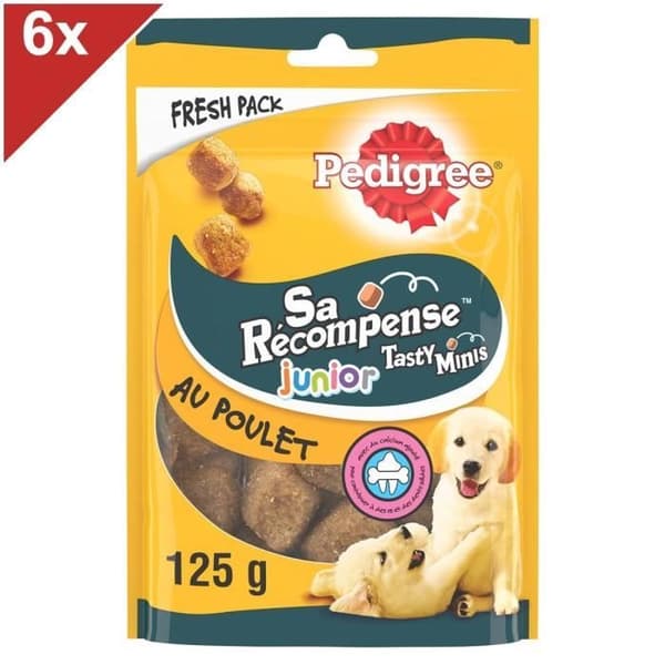 PEDIGREE Sa Reward Junior Chicken Valp Godis 6x125g