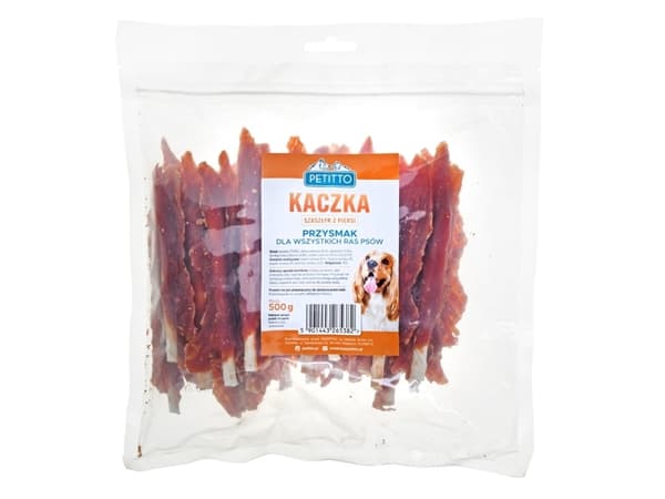 PETITTO kebab av ankbröst - hundgodis - 500g