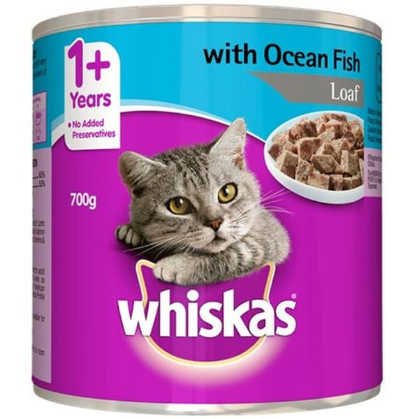 Kissanruoka Whiskas Kana Lohi Nauta 400 g