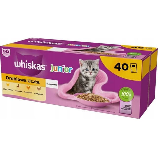 Kattmat Whiskas Junior 40 x 85 g
