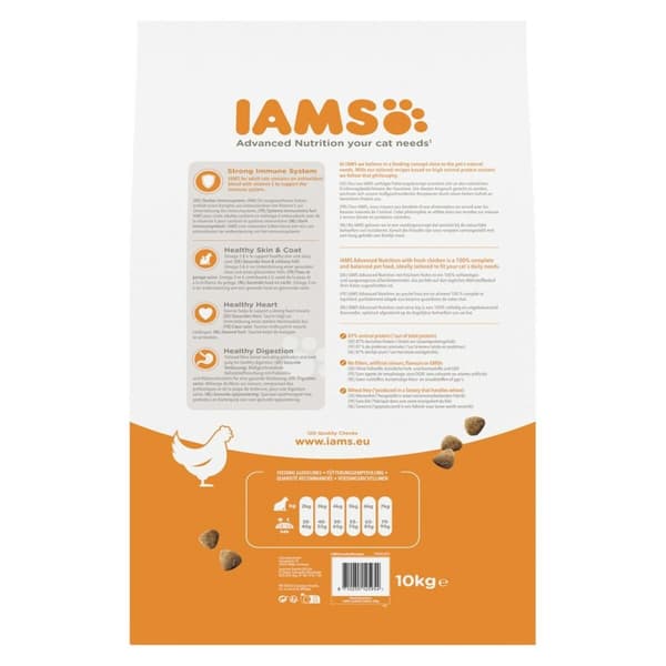 Kattmat IAMS Advanced Nutrition Kyckling 10 kg