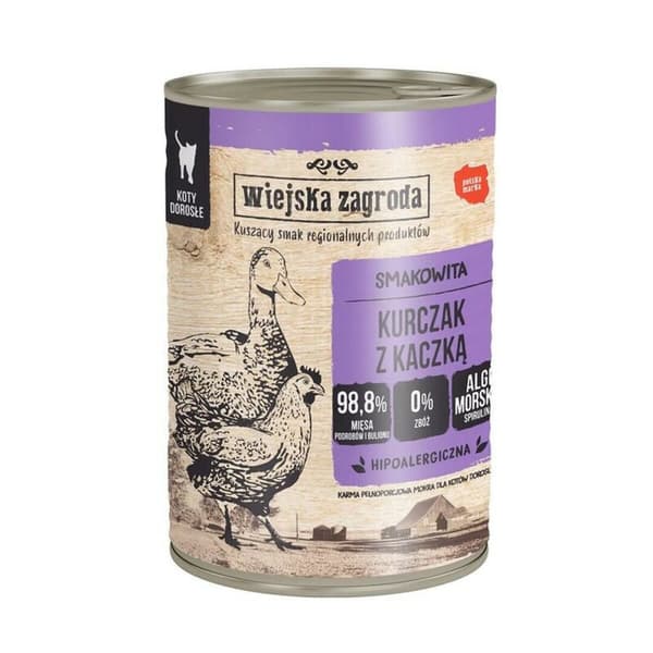 Kattmat WIEJSKA ZAGRODA Chicken Kyckling 400 g