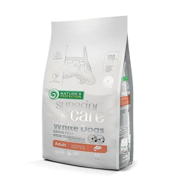 Rehu NATURE'S PROTECTION Superior Care White Dogs Lohi 10 kg
