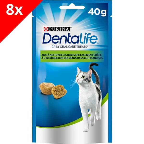 DENTALIFE Katt med Kyckling - 8x40g - Godis för vuxna katter