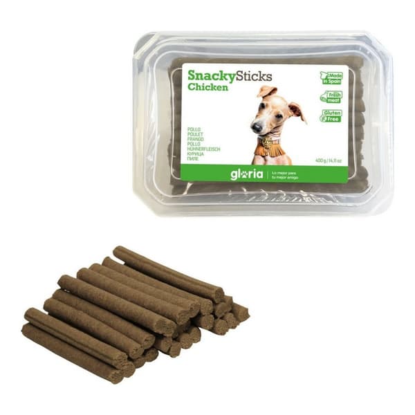 Koiran makupala Gloria Snackys Sticks Kana Pikkutangot (350 g)