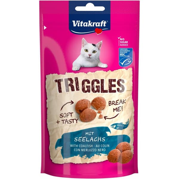 Snack for Cats Vitakraft Triggles Coalfish Kala 40 g