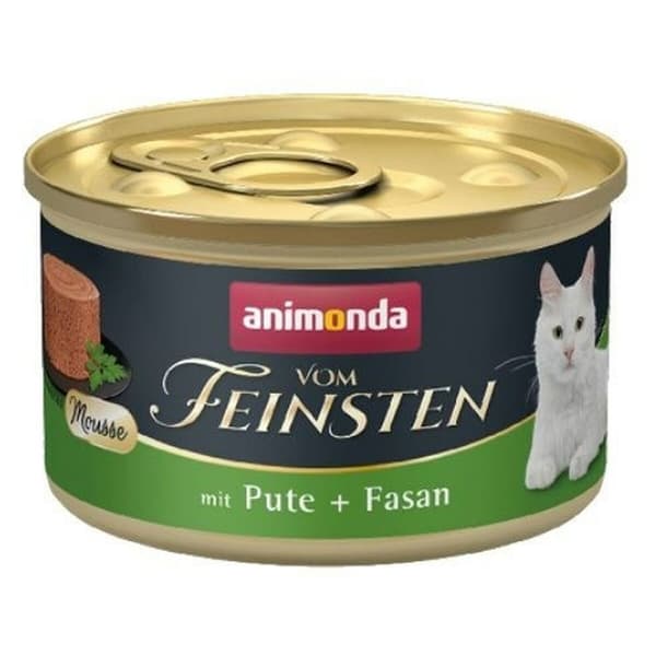 Kattmat Animonda Vom Feinsten Muscle Pavo y Faisan Kalkon Kött Gris Fasan 85 g