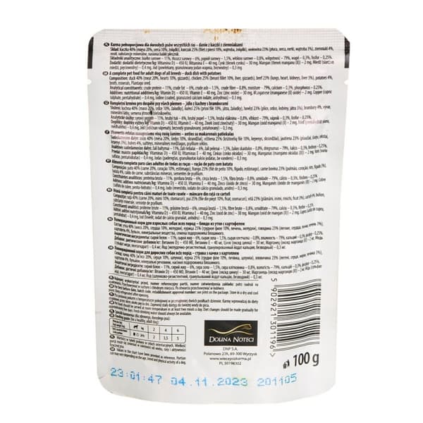 Våt mat Dolina Noteci Premium Anka Potatis 100 g