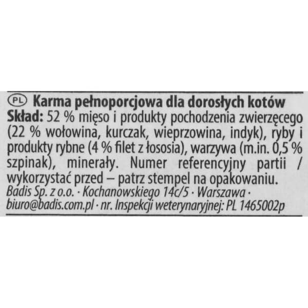 Kissanruoka Animonda Vom Feinsten Lohi Nauta Pinaatti 100 g 100 L