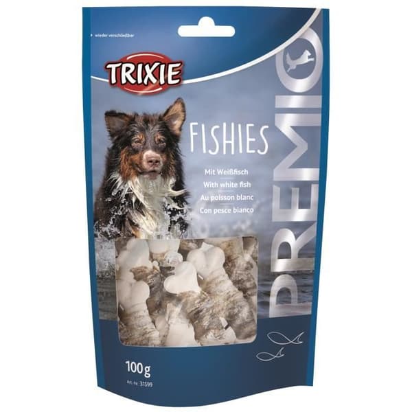 TRIXIE Fishies Premio - För hundar - 100 g